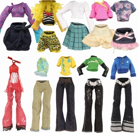 BARWA 10 Sets Doll Clothes for 11 inch Monster Girl Doll Fashion Outfits Casual Tops Pants