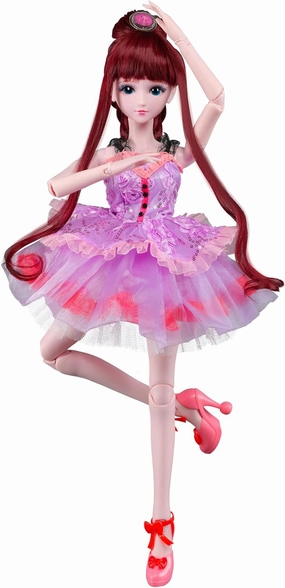 BDJ Fashion Doll,Cute Dolls, 24.8 Inches, 19 Movable Joints, Long-haired,Great Gift for Kids 3 ,Headdress and Clothing Accessories, Sparkling, Birthday Gift
