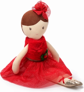 Bearington Evie Christmas Ballerina, 16.5 Inch Ballerina Doll, Ideal Christmas Doll Gift for Toddlers, Kids & Teens