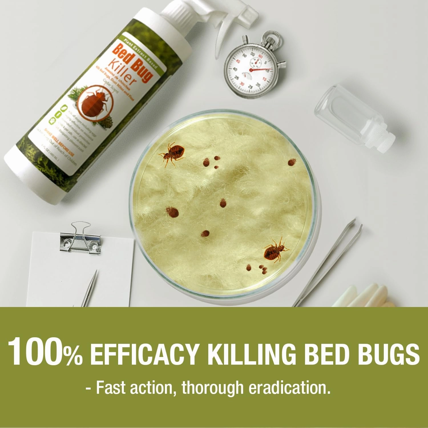 Bed Bug Killer 16 oz EcoVenger by EcoRaider, 100% Kill Efficacy, Bedbugs & Mites, Kills Eggs & The Resistant, Lasting Protection, USDA BIO-Certified, Plant Extract Based & Non-Toxic, Child & Pet Safe