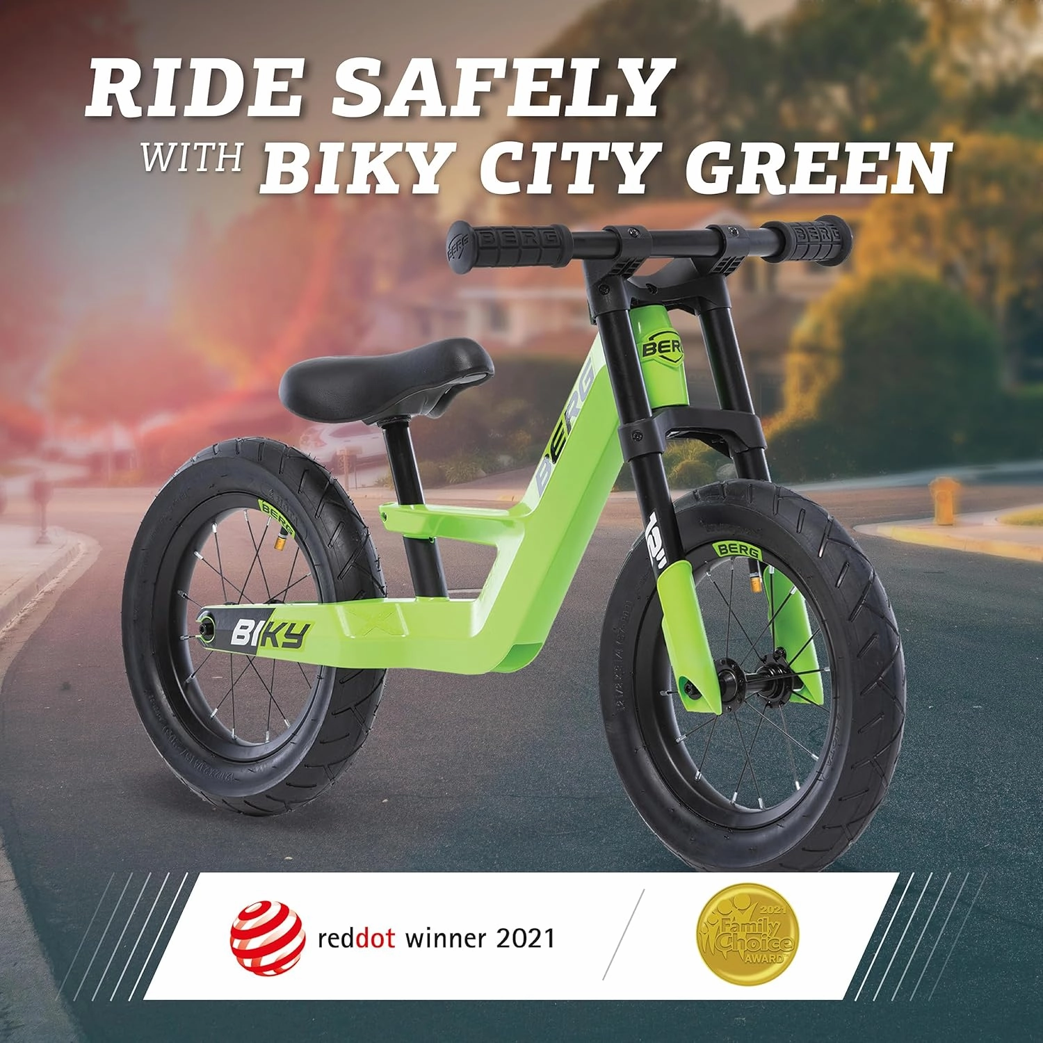 BERG Biky - Balance Bike - Lightweight Toddler Bike - Easy to Use Mini Bike - Ages 2-5 Years
