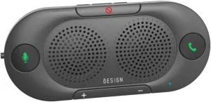 Besign BK06 Bluetooth 5.0 in Car Speakerphone with Visor Clip, Wireless Car Kit for Handsfree Talking, Motion Auto On, Siri Google Assistant Support, Dual 2W Speakers