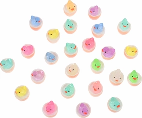 BESPORTBLE 50pcs Miniature Glow-in-The-Dark Ducks for Fairy Garden Dollhouse Holiday Decor