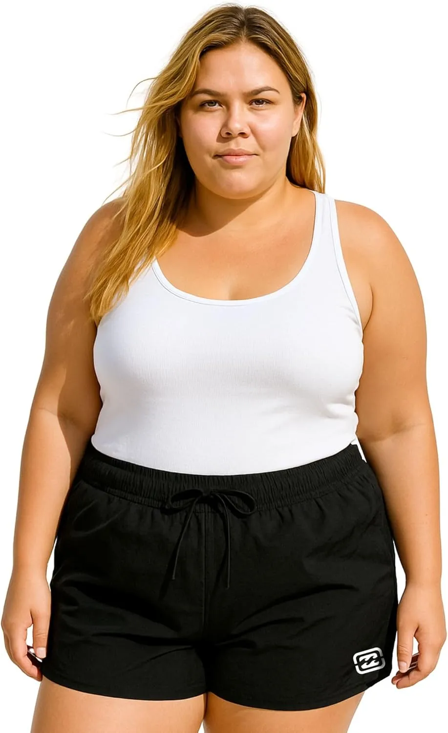 Billabong Plus Size Swim Shorts - (XL-4X) Quick Dry Beach Swim Board Shorts for Women