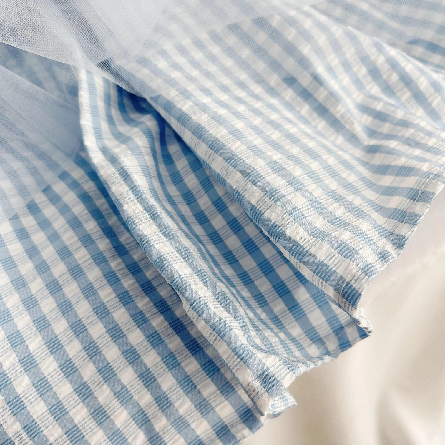 Blue plaid princess dress