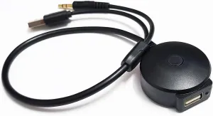 Bluetooth Adapter Compatible with Mini Cooper BMW Car Apple Android Phone Music AUX 3.5 Wireless Cable Capable Devices