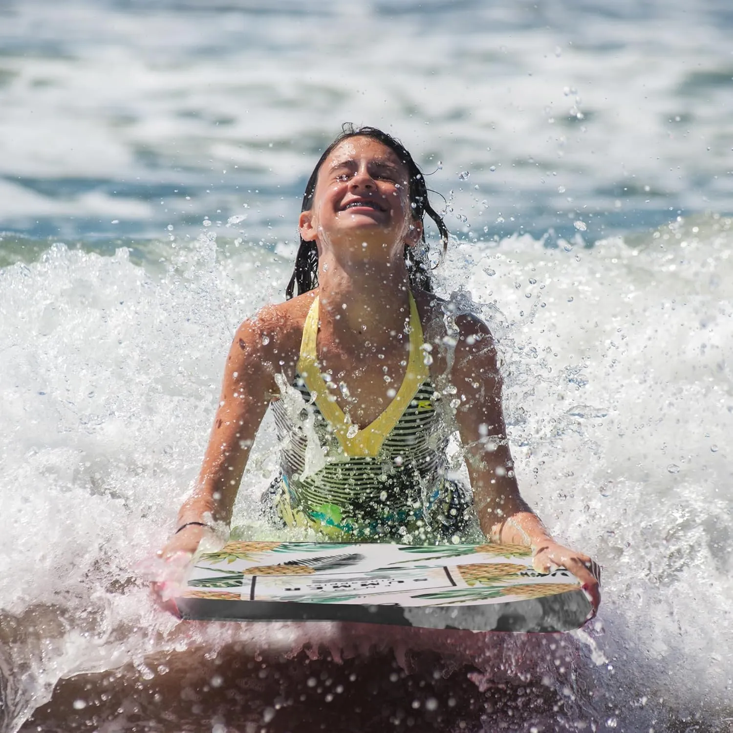 Boogie Boards for Beach – Lightweight and Durable Bodyboard for Surfing for Adults with Premium Leash and Slick Bottom