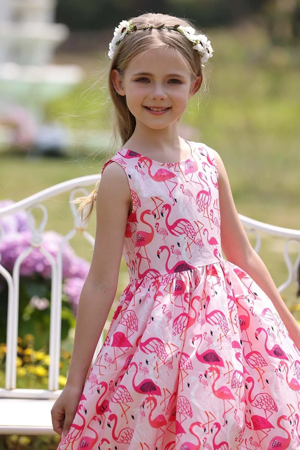 Bow Dream Girl Dresses with Matching American Girl Doll Clothes Vintage Flowers Butterfly 3-12 Years