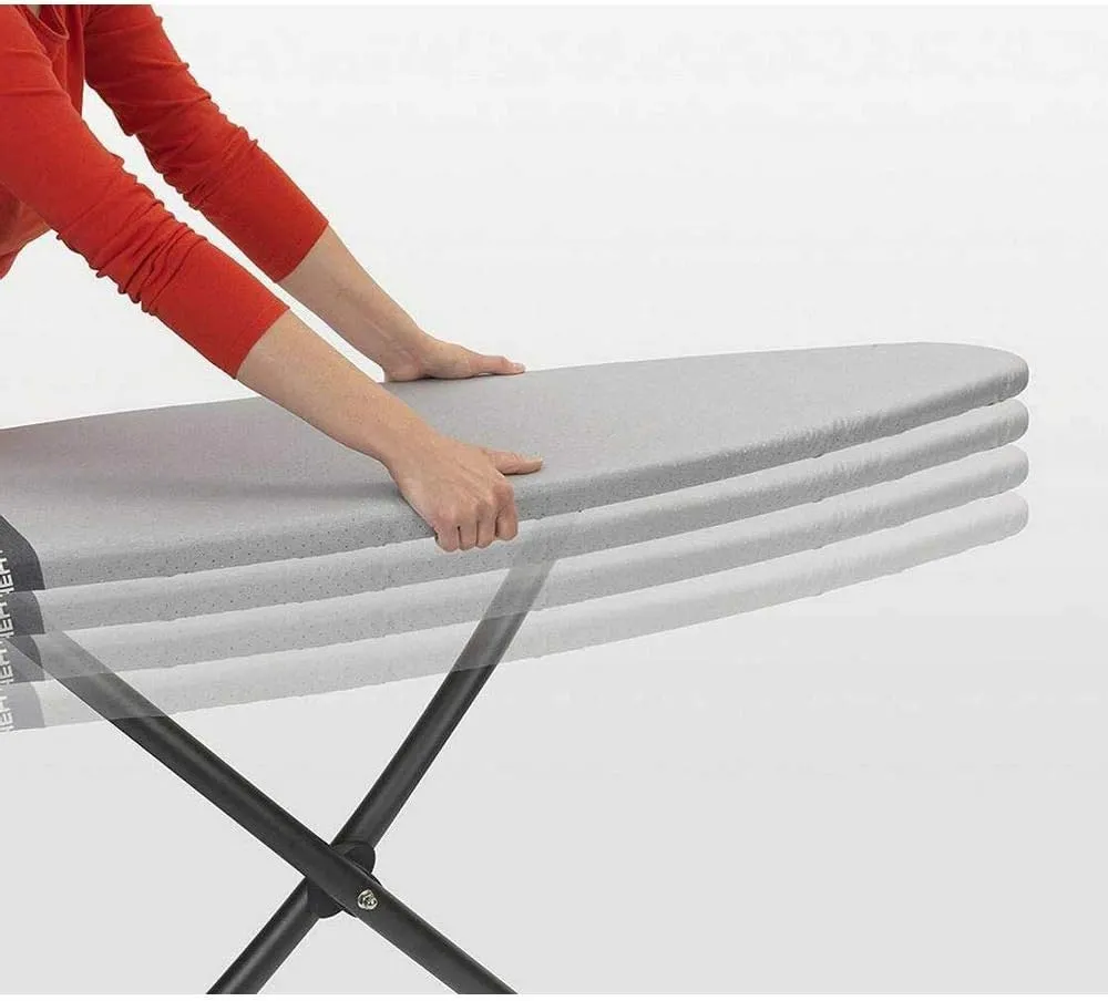 Brabantia Size C (49 x 18 inches) Replacement Ironing Board Cover with Durable Foam Layer (Metallized) Easy-Fit, 100% Cotton