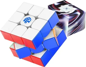 BroMoCube GAN 15 MagLev Pro UV Coated, 2024 New Gans 3x3 Magnetic Speed Cube,58.6g Ultra-Lightweight Magic Puzzle Cube (GAN15 MagLev UV,Glossy Surface Primary Internal)