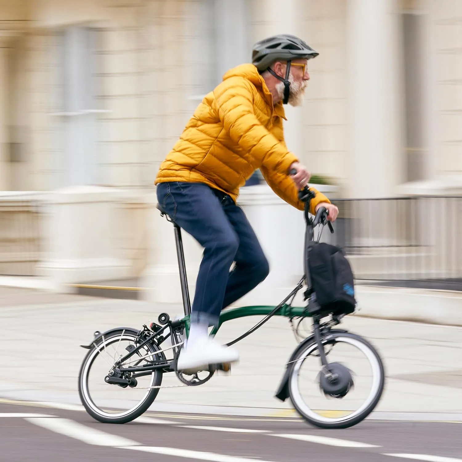 Brompton Electric Folding Bike for Adults C Line 12-Speed | Compact, Lightweight, Pedal-Assist Commuter E-Bike