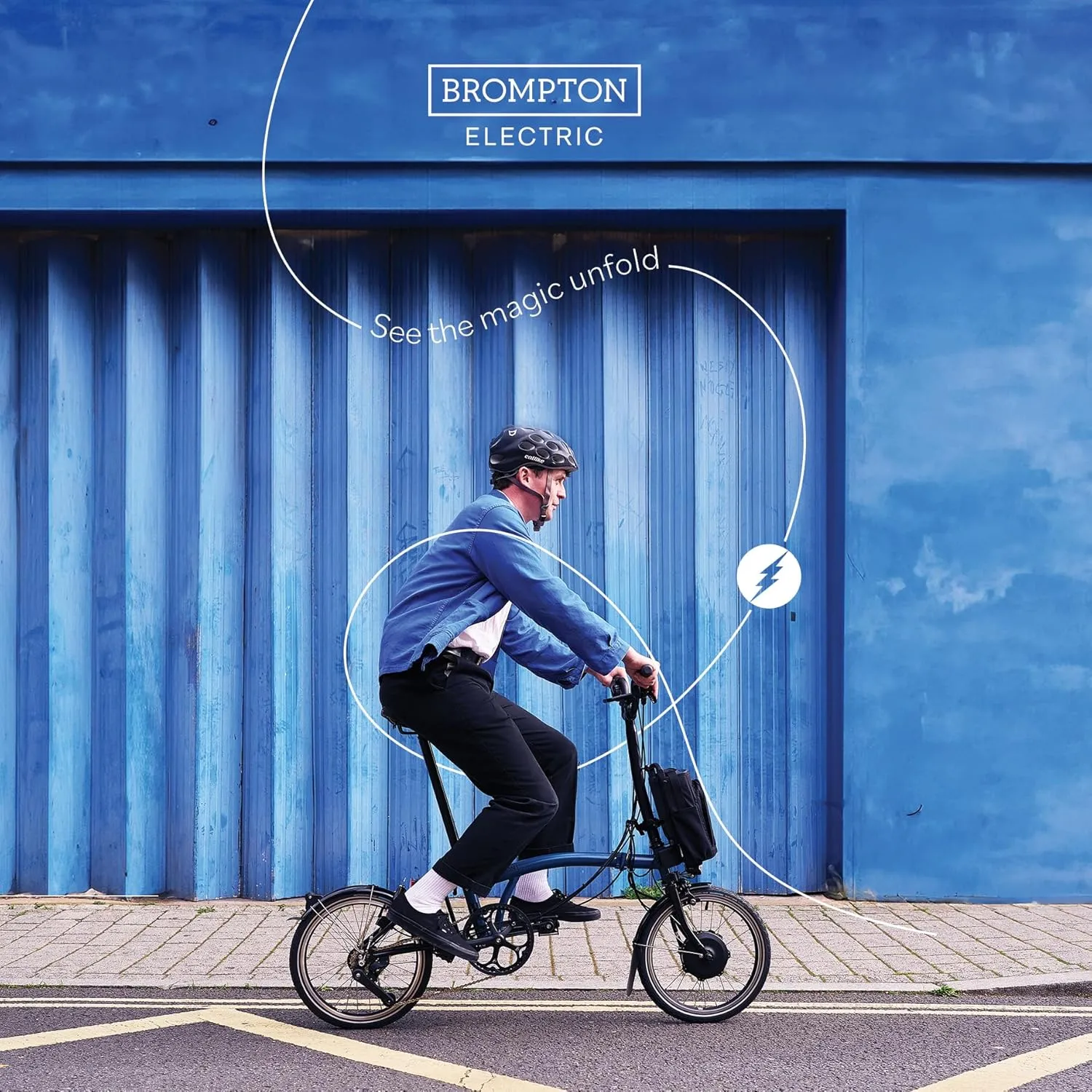 Brompton Electric Folding Bike for Adults C Line 12-Speed | Compact, Lightweight, Pedal-Assist Commuter E-Bike
