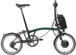 Brompton Electric Folding Bike for Adults C Line 12-Speed | Compact, Lightweight, Pedal-Assist Commuter E-Bike