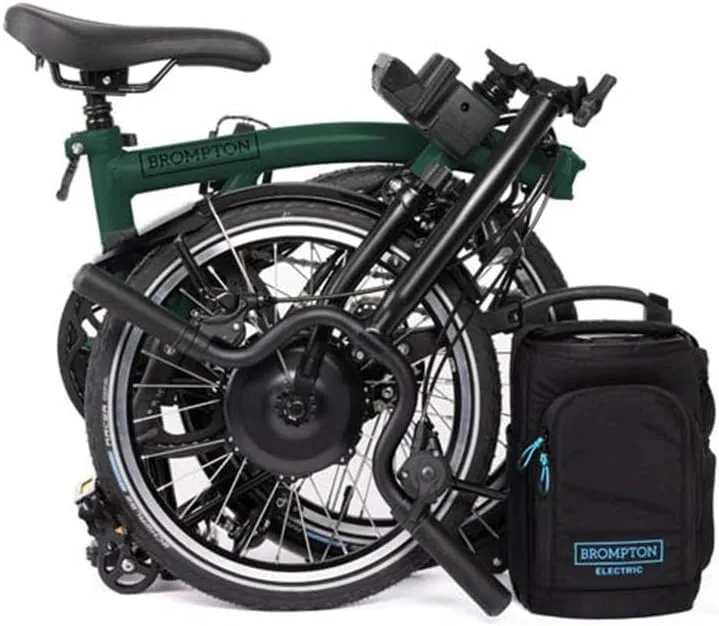Brompton Electric Folding Bike for Adults C Line 12-Speed | Compact, Lightweight, Pedal-Assist Commuter E-Bike
