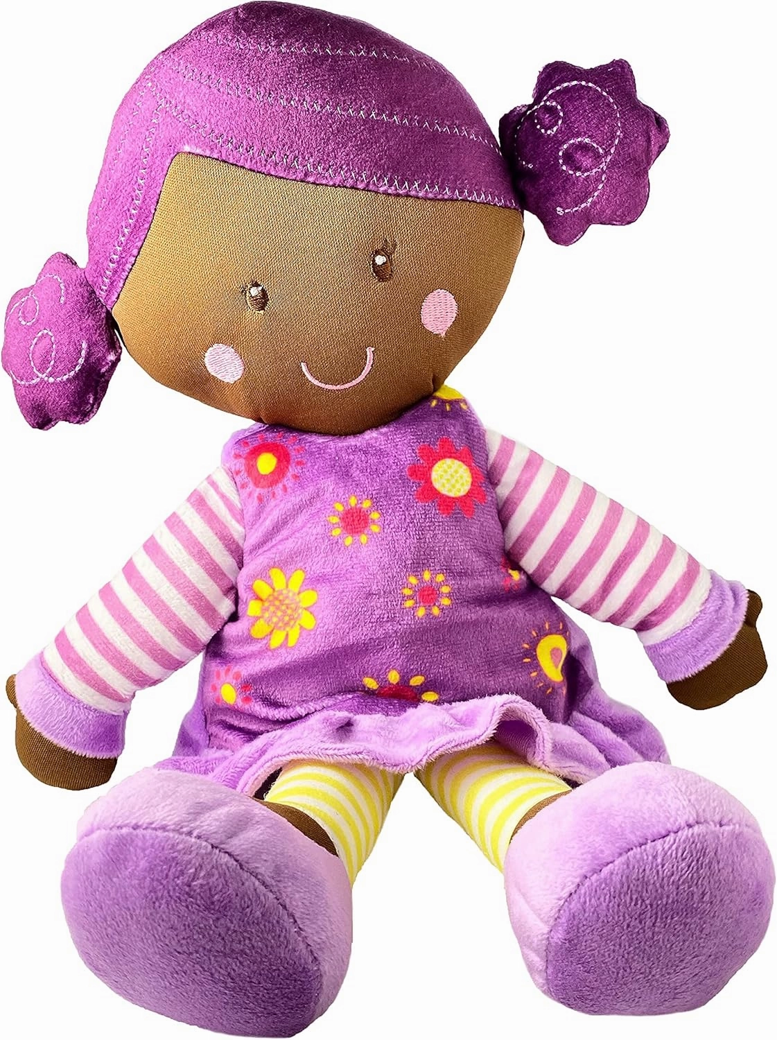 Brown Sugar Black Baby Doll African American Plush - 15"