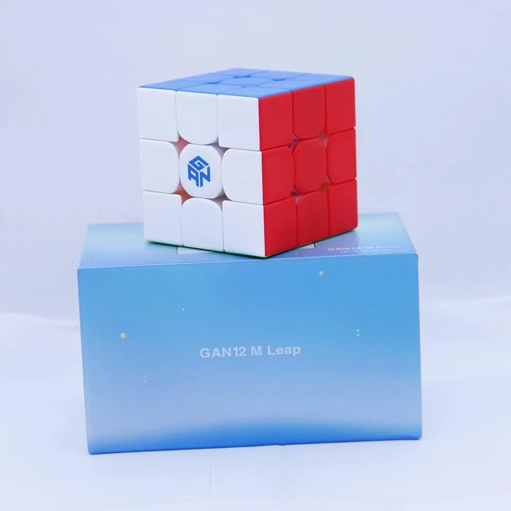 Bukefuno GAN 12 M Leap 3x3 Magnetic Magic Cube GAN12 Leap Speed GAN12 MLeap Puzzle Magic Cubes GAN12 M Leap 3x3 Cube (Frosted Surface Stickerless)
