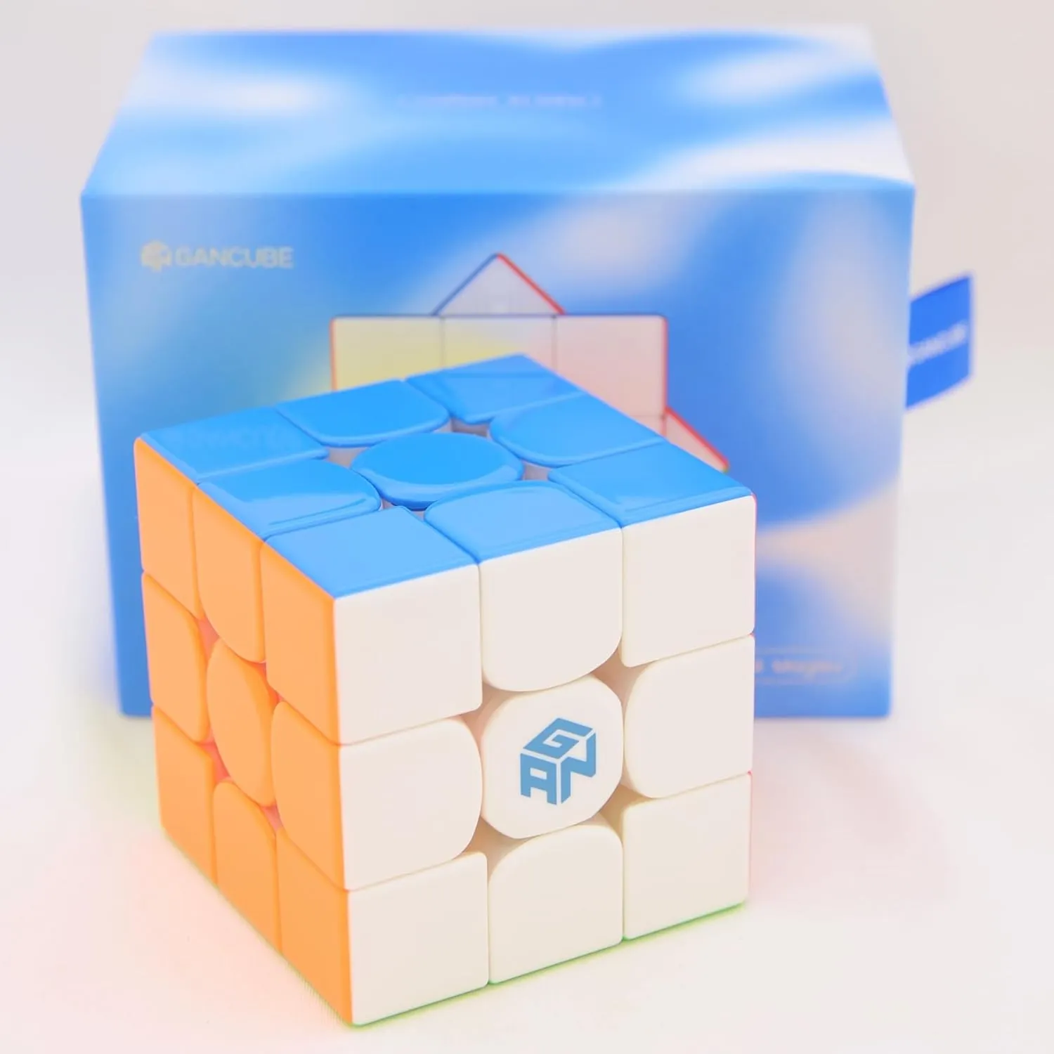 Bukefuno GAN 14 Maglev UV 3x3 Magnetic Magic Cube Speed Puzzle GAN14 Maglev UV 3x3 Stickerless Cube Magic GAN14 M UV 3x3x3 Gans 56mm Cubes 2023 Flagship (UV Coated Glossy)