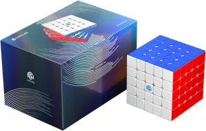 Bukefuno GAN 562 M 5x5 Cube Puzzle Magnetic Stickerless Gan 562M 5x5x5 Speed Puzzle GAN562 M Standard Speed Cube Frosted Version