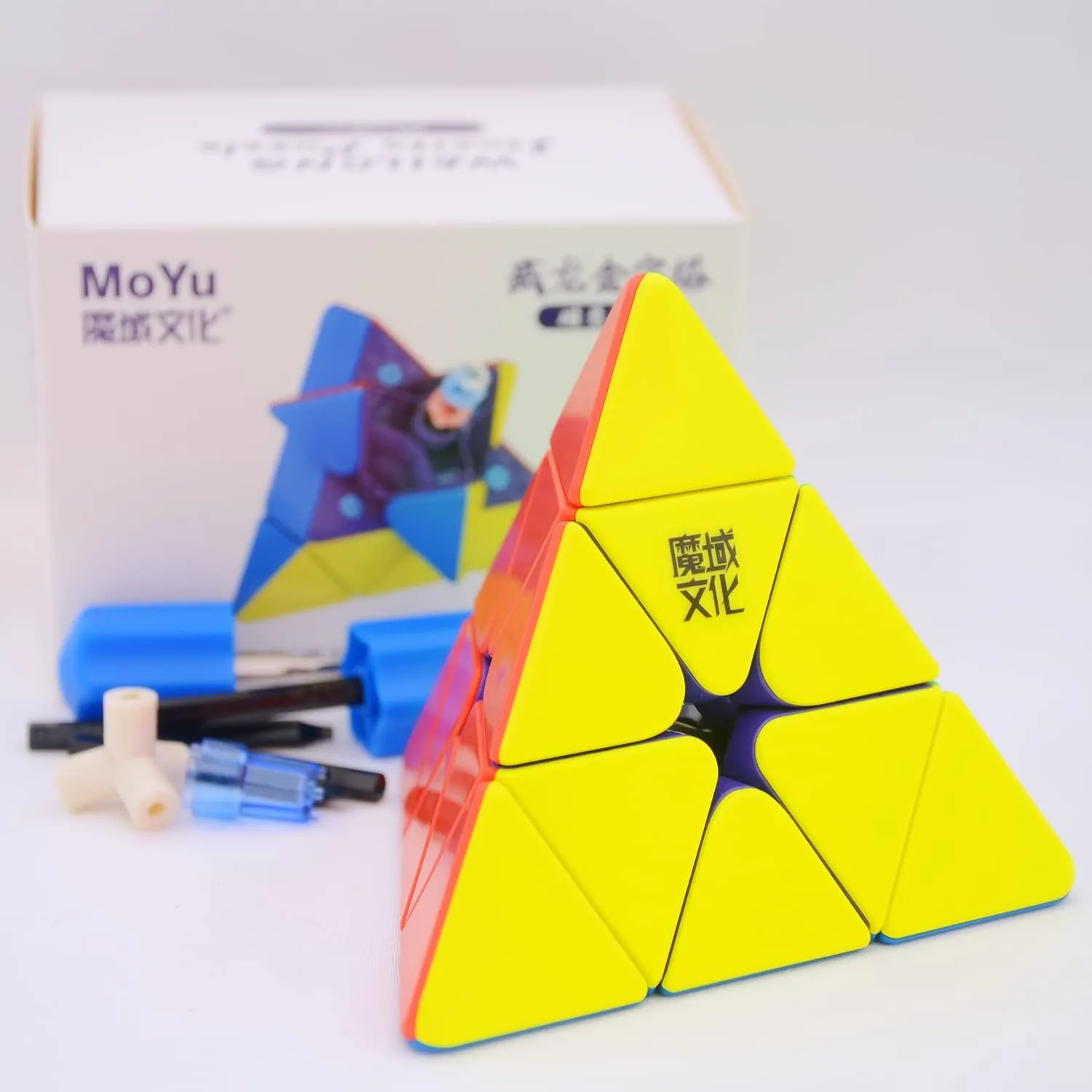 Bukefuno MoYu Weilong Maglev 3x3 Pyramid Magnetic Magic Speed Puzzle moyu 3x3x3 Magic Flagship Maglev Pyraminx Stickerless 3x3 Cube