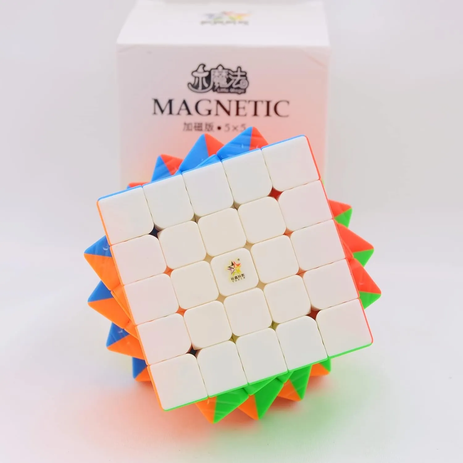 Bukefuno Yuxin Little Magic 5x5 Magnetic Magic Speed Cube YuXin Little Magic M 5x5x5 Puzzle Cubes stickerless Magic Cube