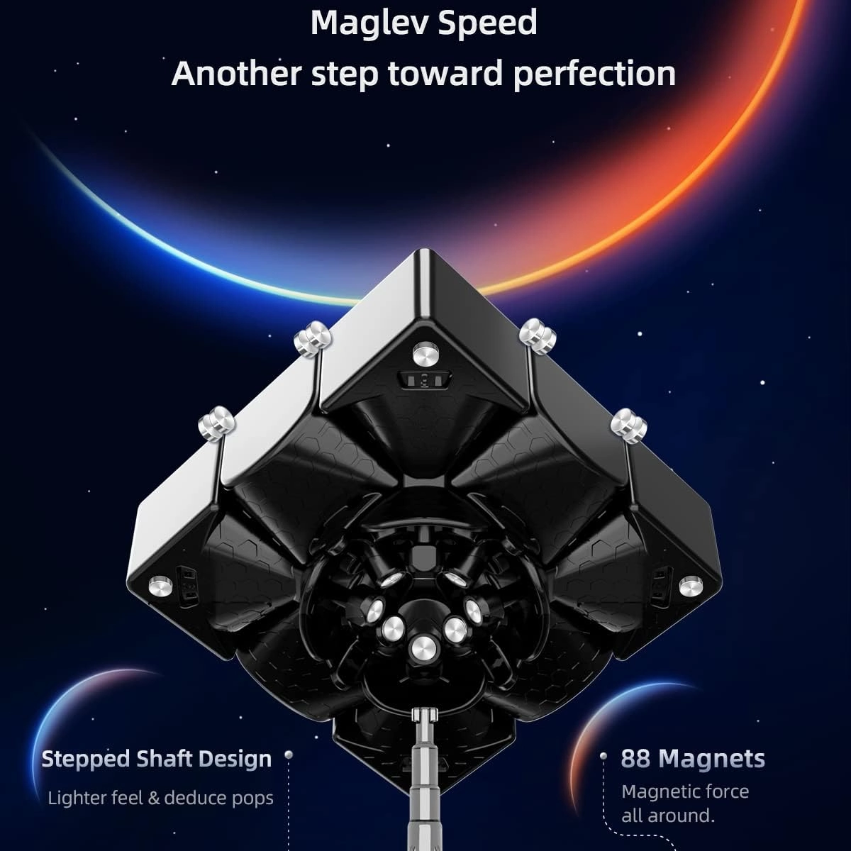 Bukefuno GAN 13 Maglev fx Flagship 3x3 Cube GAN 13 M Maglev fx Speed Stickerless Magnetic Puzzle Magic 2023 Cubes GAN13 Maglev fx 3x3 (Frosted Surface Version)