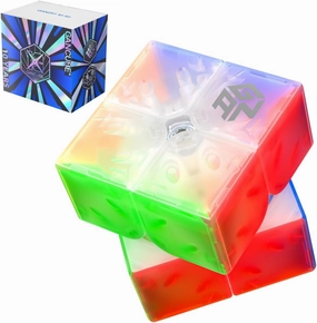 Bukefuno GAN 251 Air 10th Anniversary Edition 2x2 Magnetic Magic Cube GAN 251 Air M 2x2x2 Stickerless Cubes Gans Mini Magnets (10th Anniversary Version)