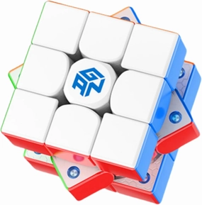 Bukefuno GAN 356 Maglev Flagship 3x3 Cube GAN 356 M Maglev Speed Stickerless Magnetic Puzzle Magic Cubes GAN356 Maglev 3x3 (Frosted Surface Version)