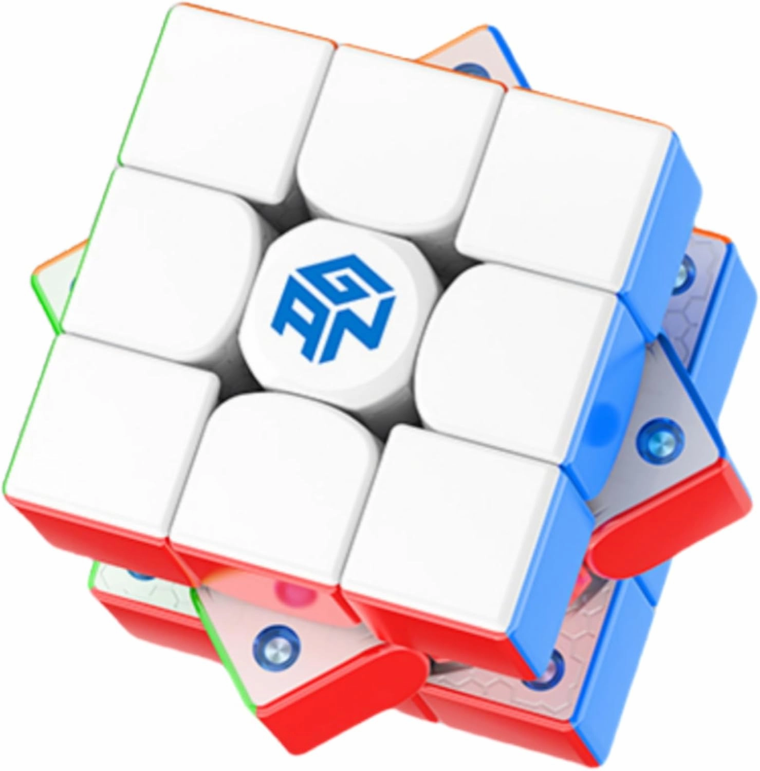 Bukefuno GAN 356 Maglev Flagship 3x3 Cube GAN 356 M Maglev Speed Stickerless Magnetic Puzzle Magic Cubes GAN356 Maglev 3x3 (Frosted Surface Version)