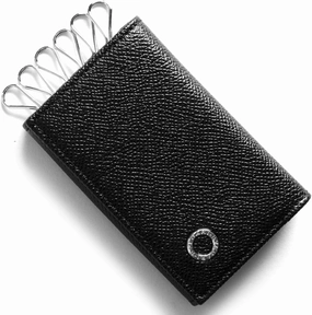Bvlgari Key Case, 282234 BB Man Bvlgari Key Holder, Grain Leather, 6 Rows