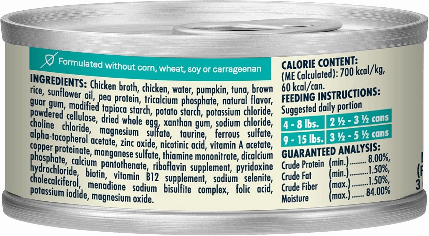 Canidae Balanced Bowl Wet Cat Food, Chicken & Pumpkin Recipe, 3 oz. (Case of 24)