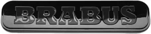 Car Emblem for Smart #3, Car Tailgate Emblem Letters Hood Emblem 3D ABS Emblem Sticker Car Badge Logo Decal Sticker for Car Front and Rear Accessories,Brabus-Bright Black