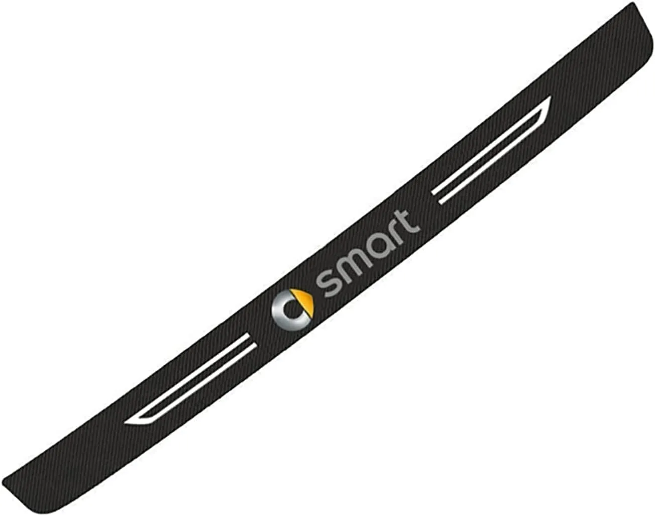 Car Rear Bumper Protector for Smart 451 Brabus Smart 453 Fortwo Forfour, Rear Bumper Carbon Fiber Rear Guard, Trunk Door Sill Guard, Anti-Scratch Durable Car Exterior Accessories