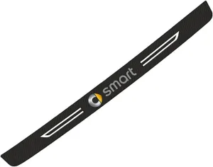 Car Rear Bumper Protector for Smart 451 Brabus Smart 453 Fortwo Forfour, Rear Bumper Carbon Fiber Rear Guard, Trunk Door Sill Guard, Anti-Scratch Durable Car Exterior Accessories