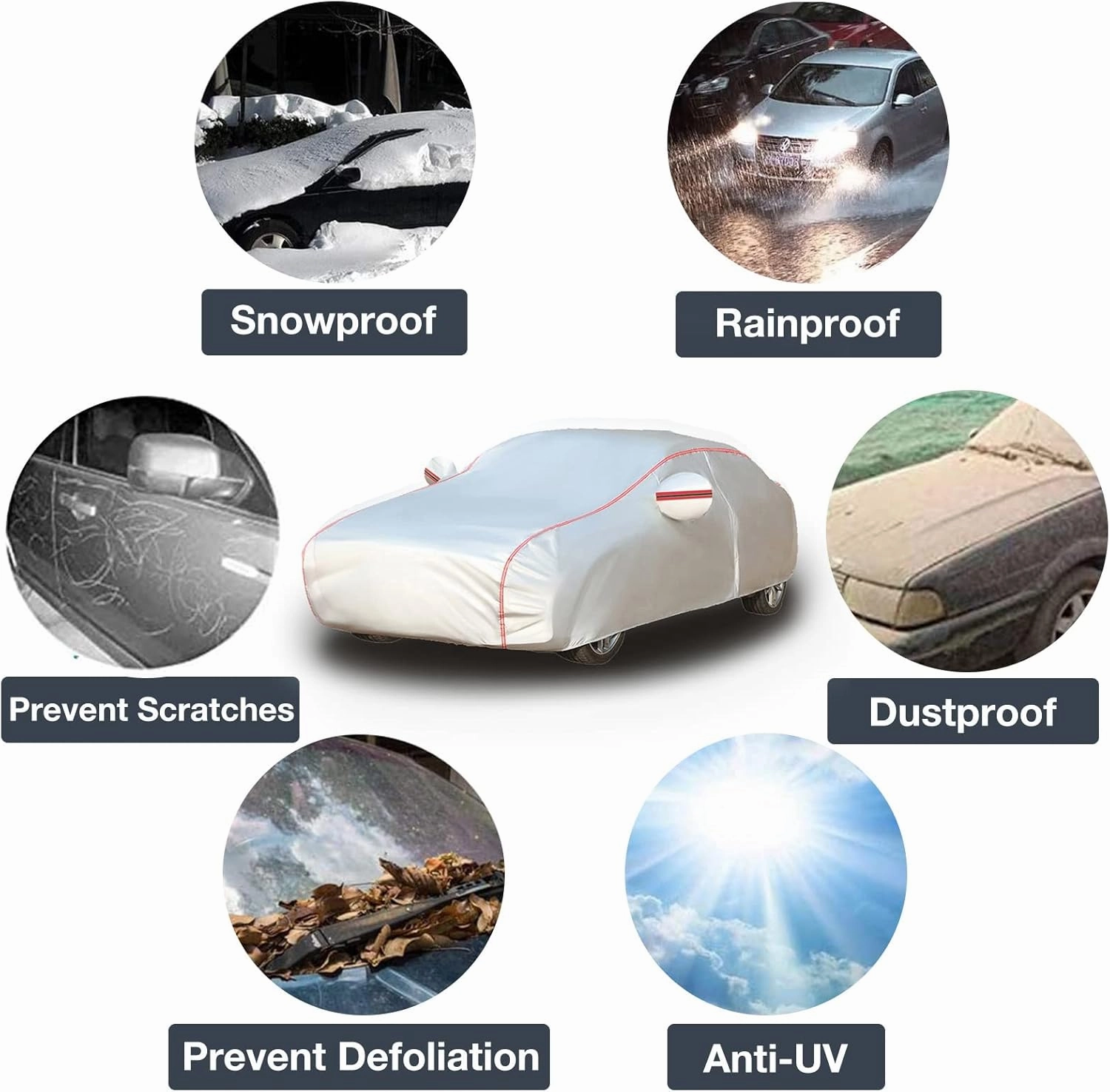 Car Cover Waterproof Breathable Compatible with Smart Roadster 452 Roadster,Outdoor Car Cover Windproof Dustproof Sunscreen UV Resistant All-Weather Protection (Color : A, Size : Thin)