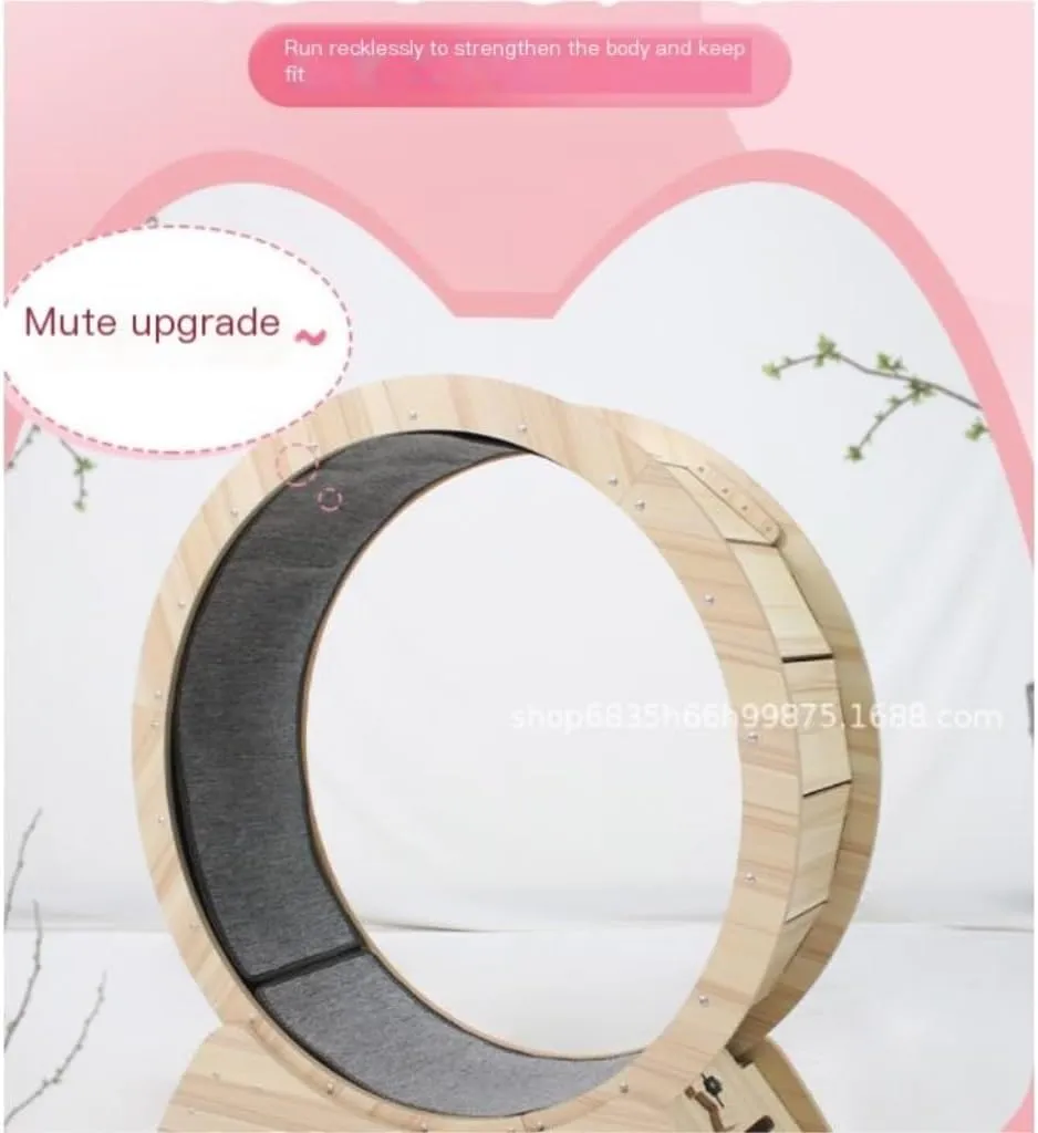 Cat Running Wheel Cat Treadmill Silent Roller Pet Sports Fitness Claw Grinding Without Pinching Feet Cat Step Cat Climbing Frame Home Cat Exercise Wheel