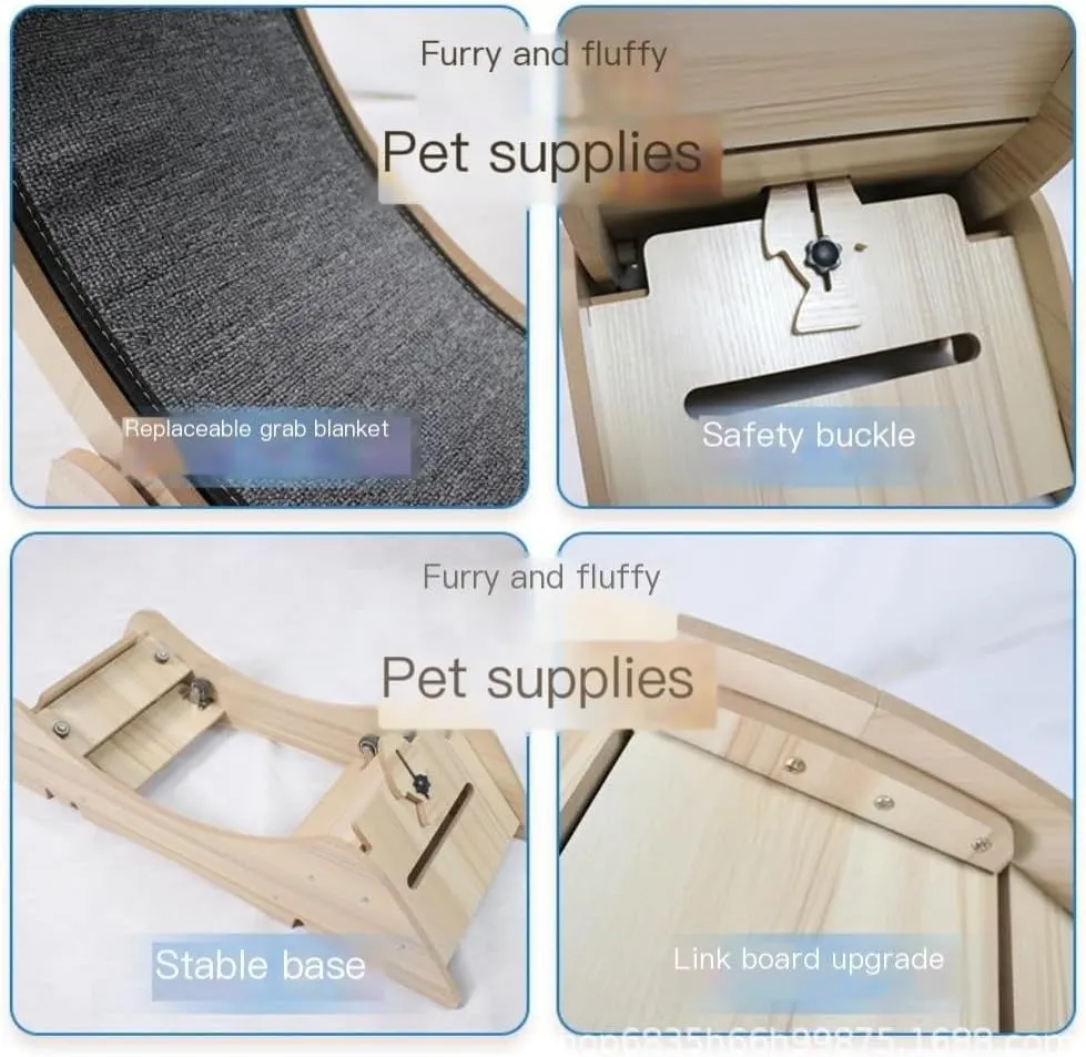 Cat Running Wheel Cat Treadmill Silent Roller Pet Sports Fitness Claw Grinding Without Pinching Feet Cat Step Cat Climbing Frame Home Cat Exercise Wheel