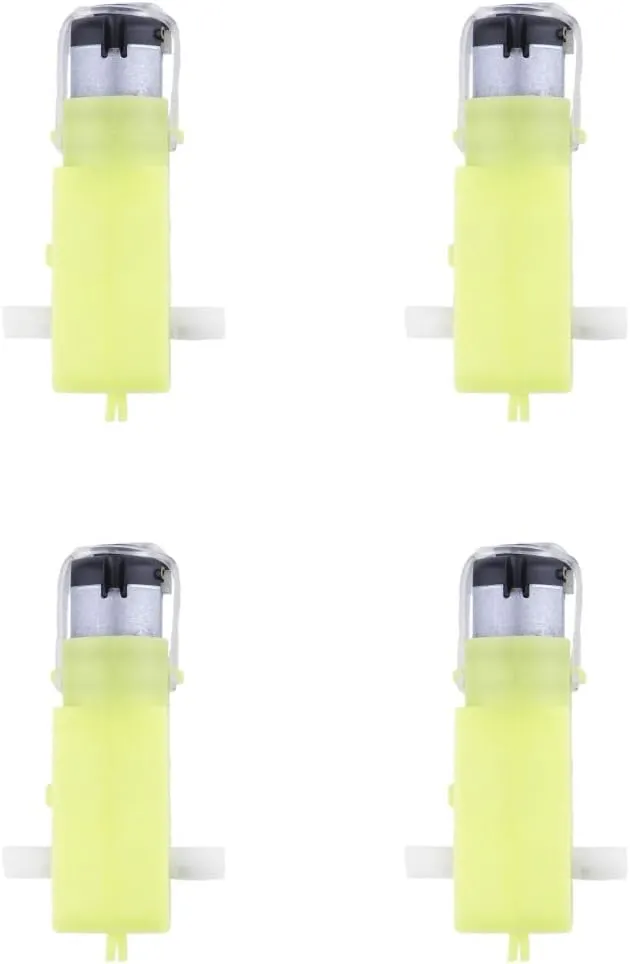 CHANCS DC Motor 1:48 Double Shaft 4pcs 3-6V for DIY Smart Car Chassis Motor