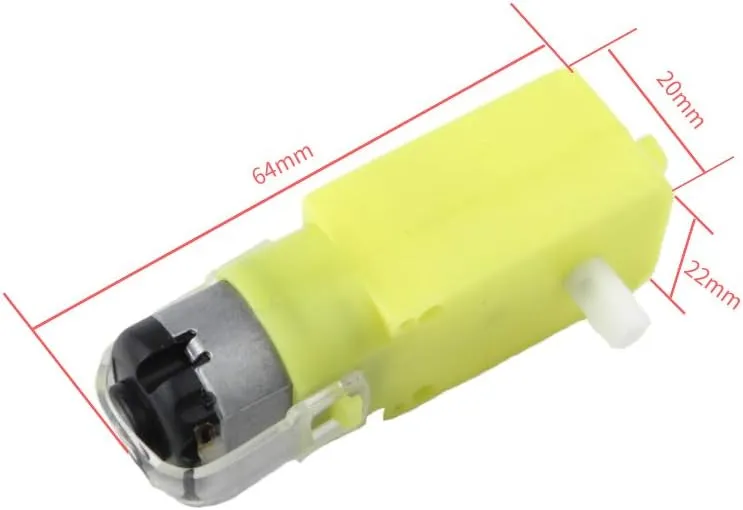 CHANCS DC Motor 1:48 Double Shaft 4pcs 3-6V for DIY Smart Car Chassis Motor
