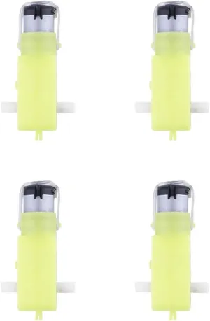 CHANCS DC Motor 1:48 Double Shaft 4pcs 3-6V for DIY Smart Car Chassis Motor