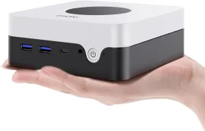 CHUWI LarkBox X Mini PC, 12GB LPDDR5 512GB SSD, Intel 12th Gen N100(up to 3.4GHz), Windows 11 Mini Desktop Computer, 4K UHD Triple-Display, 4XUSB 3.2,WiFi 6,BT5.2, HDMI,DP,Type-C,VESA,Gigabit Ethernet