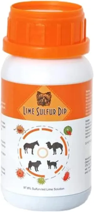 Classic's Lime Sulfur Dip (8 oz - Extra Strength Formula - Safe Solution for Dog, Cat, Puppy, Kitten, Horse