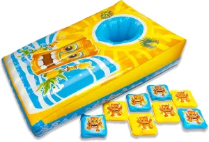Coconut Float Island Toss Floating Cornhole Game Inflatable 9 Piece Outdoor Toy â€“ Durable Long-Lasting Family Entertainment - 3 Foot â€“ Perfect for Parties, Tropical Events â€“ Ages 8  Years