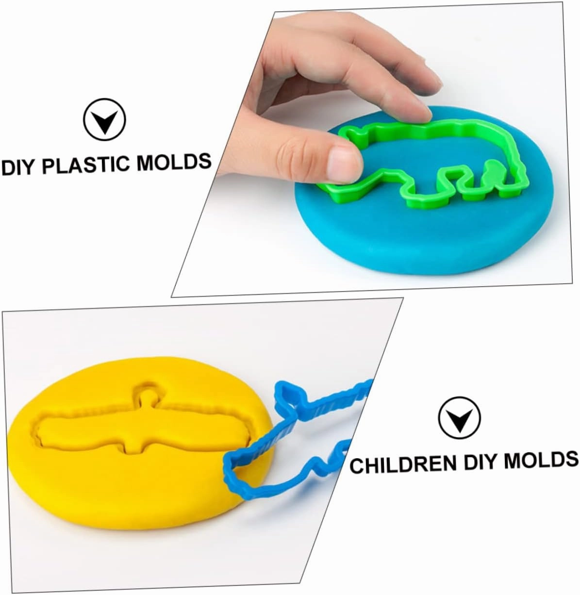 COHEALI 60pcs Boy Girl Cartoon Mold Creative Molds for Boy Girl Fun Baking and Crafting Tool for Boys and Girls to Use Random Colors