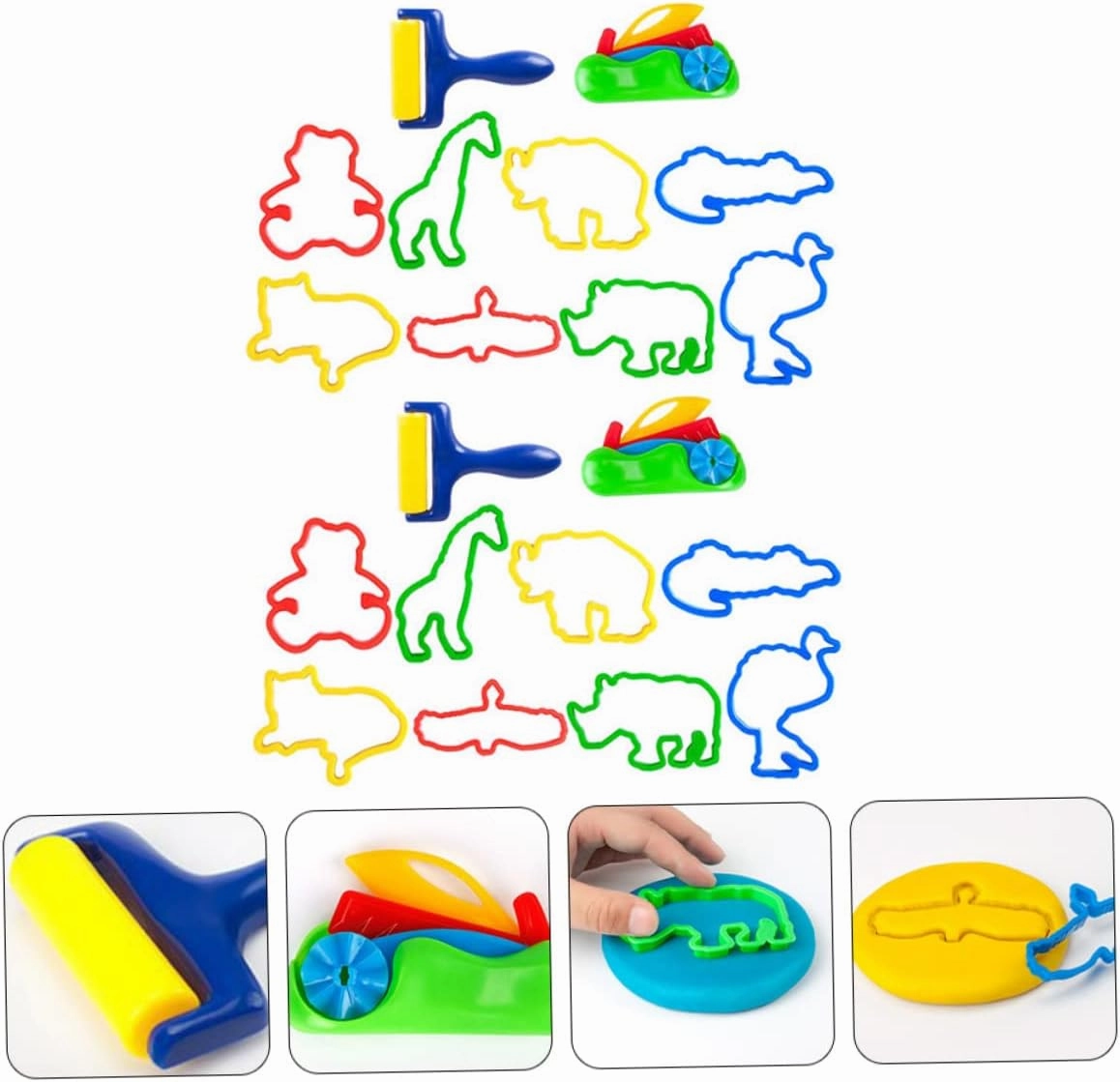 COHEALI 60pcs Boy Girl Cartoon Mold Creative Molds for Boy Girl Fun Baking and Crafting Tool for Boys and Girls to Use Random Colors