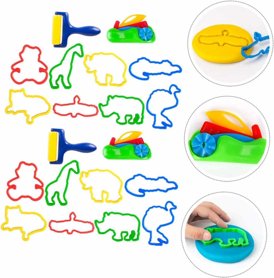 COHEALI 60pcs Boy Girl Cartoon Mold Creative Molds for Boy Girl Fun Baking and Crafting Tool for Boys and Girls to Use Random Colors
