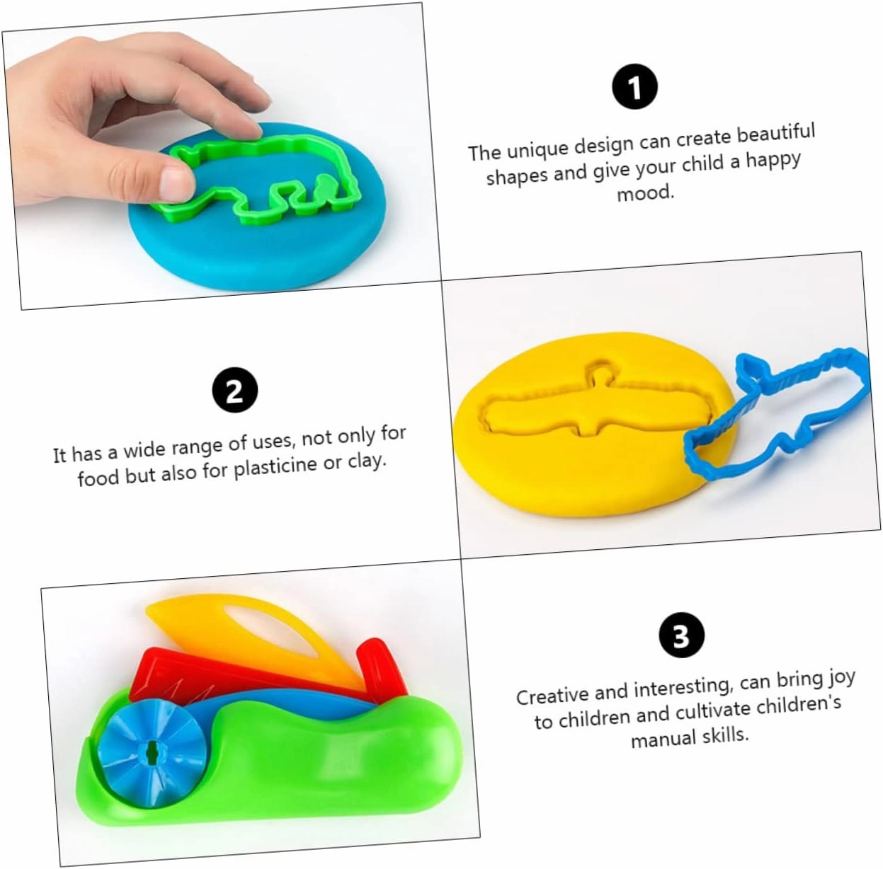 COHEALI 60pcs Boy Girl Cartoon Mold Creative Molds for Boy Girl Fun Baking and Crafting Tool for Boys and Girls to Use Random Colors