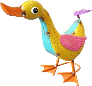 Continental Art Center CAC193054 Colorful Enamel Duck Statue