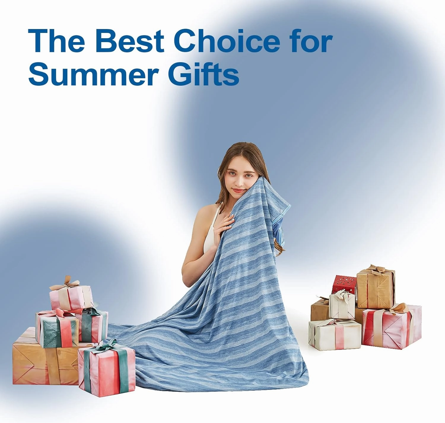 Cooling Blankets for Hot Sleepers, Arc-Chill Q-Max >0.5 Cool Fiber, Summer Cooling Throw Blanket for Hot Weather, Keeps Body Cool for Night Sweats, Soft Lightweight Sofa Blankets for Kid Adults
