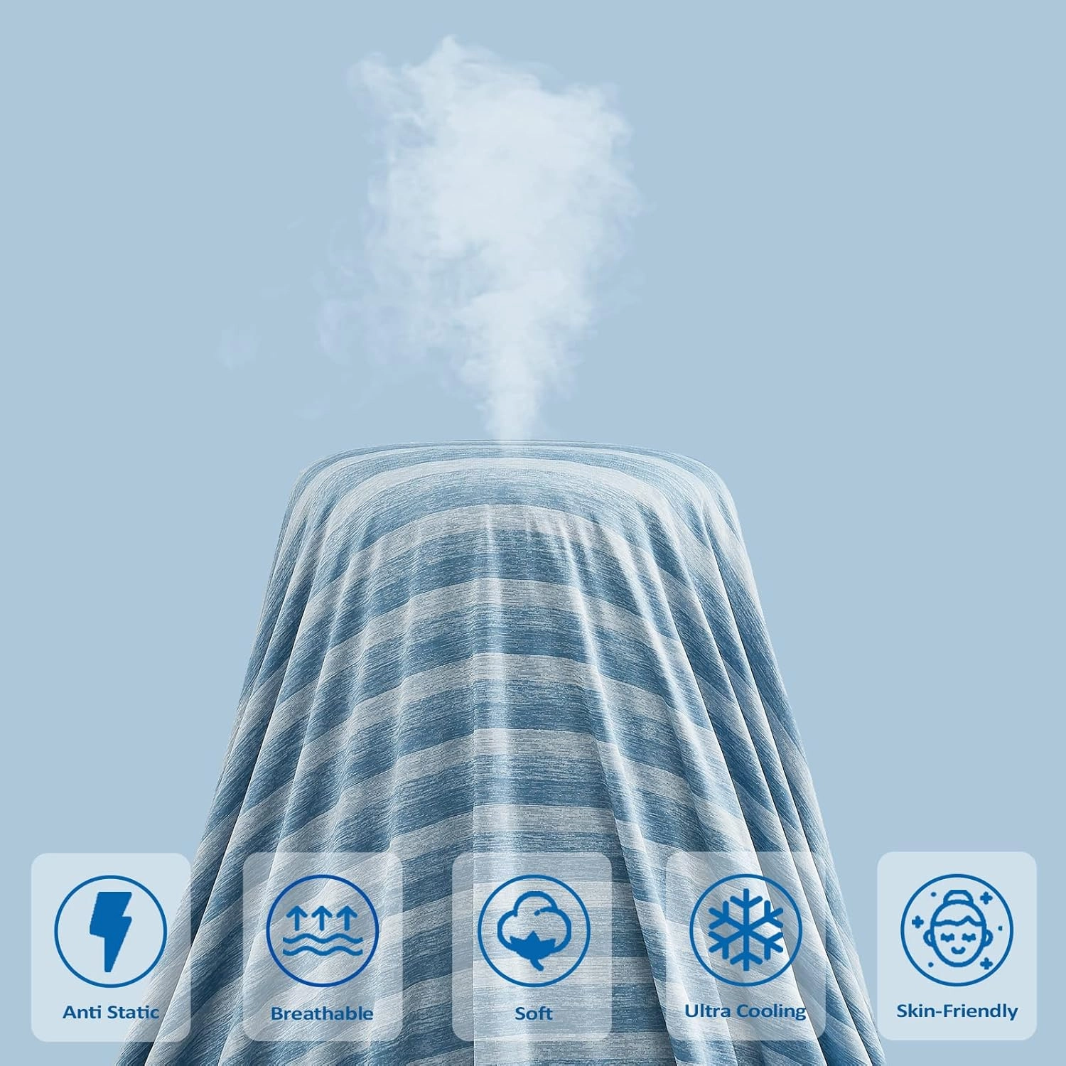 Cooling Blankets for Hot Sleepers, Arc-Chill Q-Max >0.5 Cool Fiber, Summer Cooling Throw Blanket for Hot Weather, Keeps Body Cool for Night Sweats, Soft Lightweight Sofa Blankets for Kid Adults