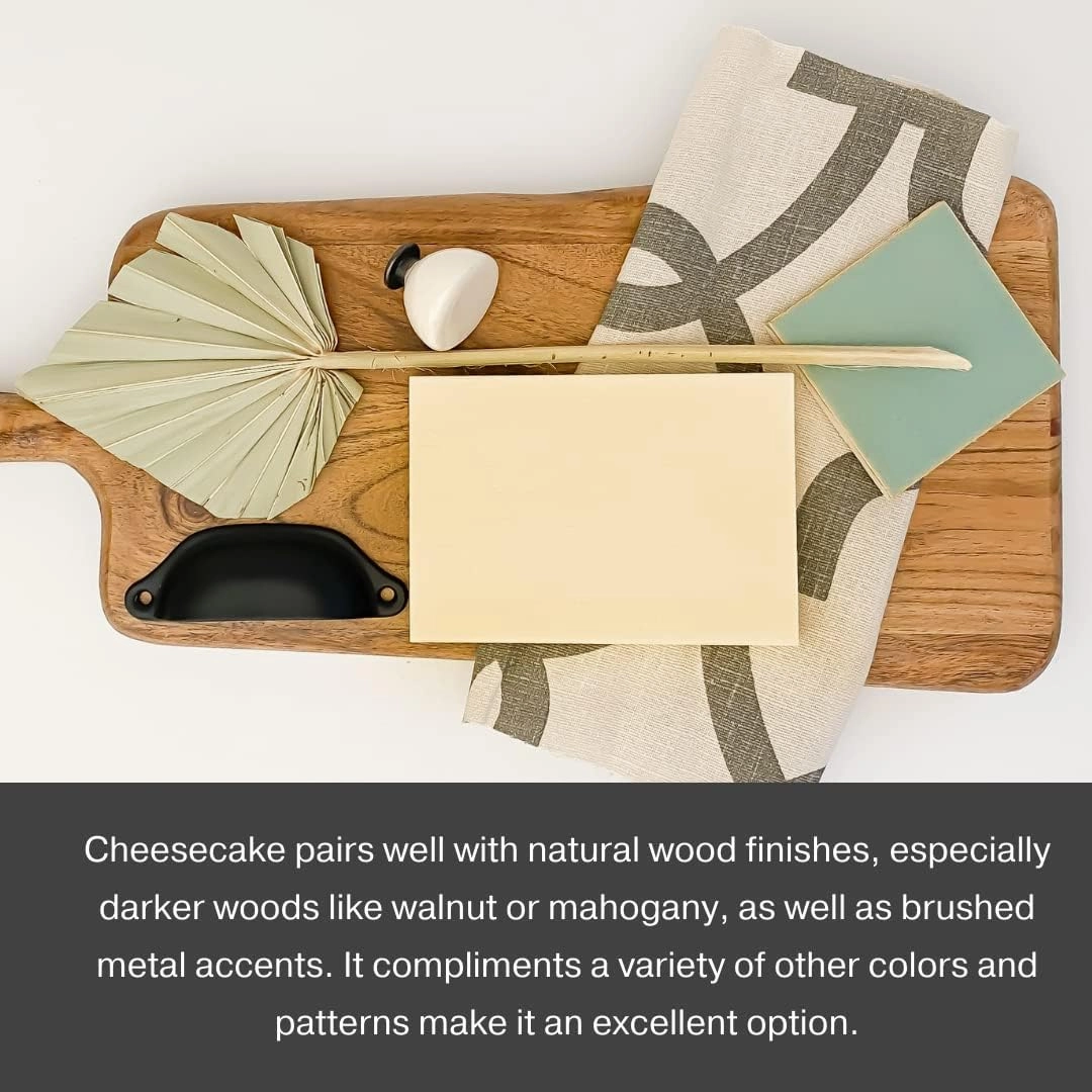 Country Chic All-in-One Chalk Paint for Furniture, Cabinets, Home Decor, Eco-Friendly, Matte Finish, Built-In Primer & Top Coat for Wood, Metal - Cheesecake (Off White) - 8 oz (237 ml)